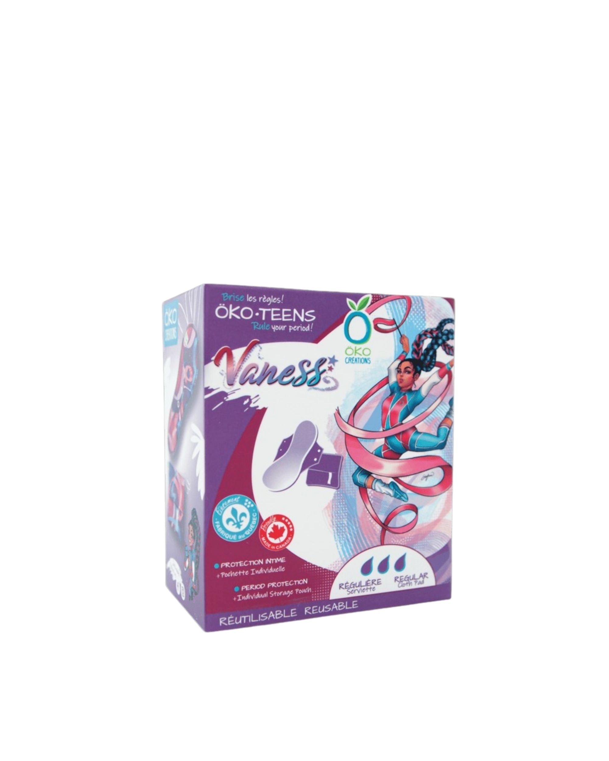 ÖKO-CREATION | Öko-Teens Regular Washable Period Pad + Pouch