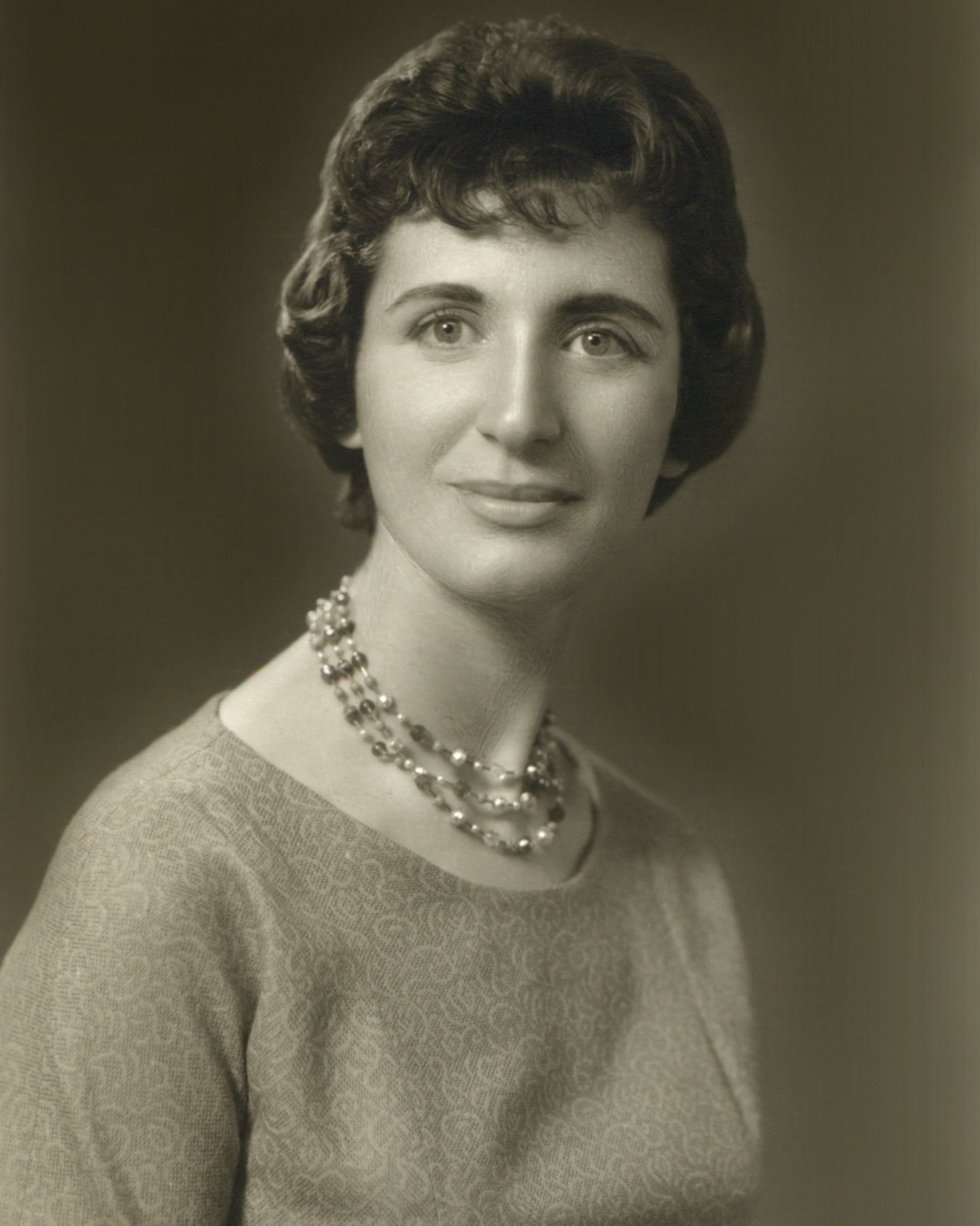 Sepia picture of my paternal grand-mother when she was young